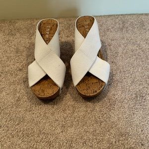 Women cork wedge sandals